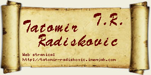 Tatomir Radišković vizit kartica